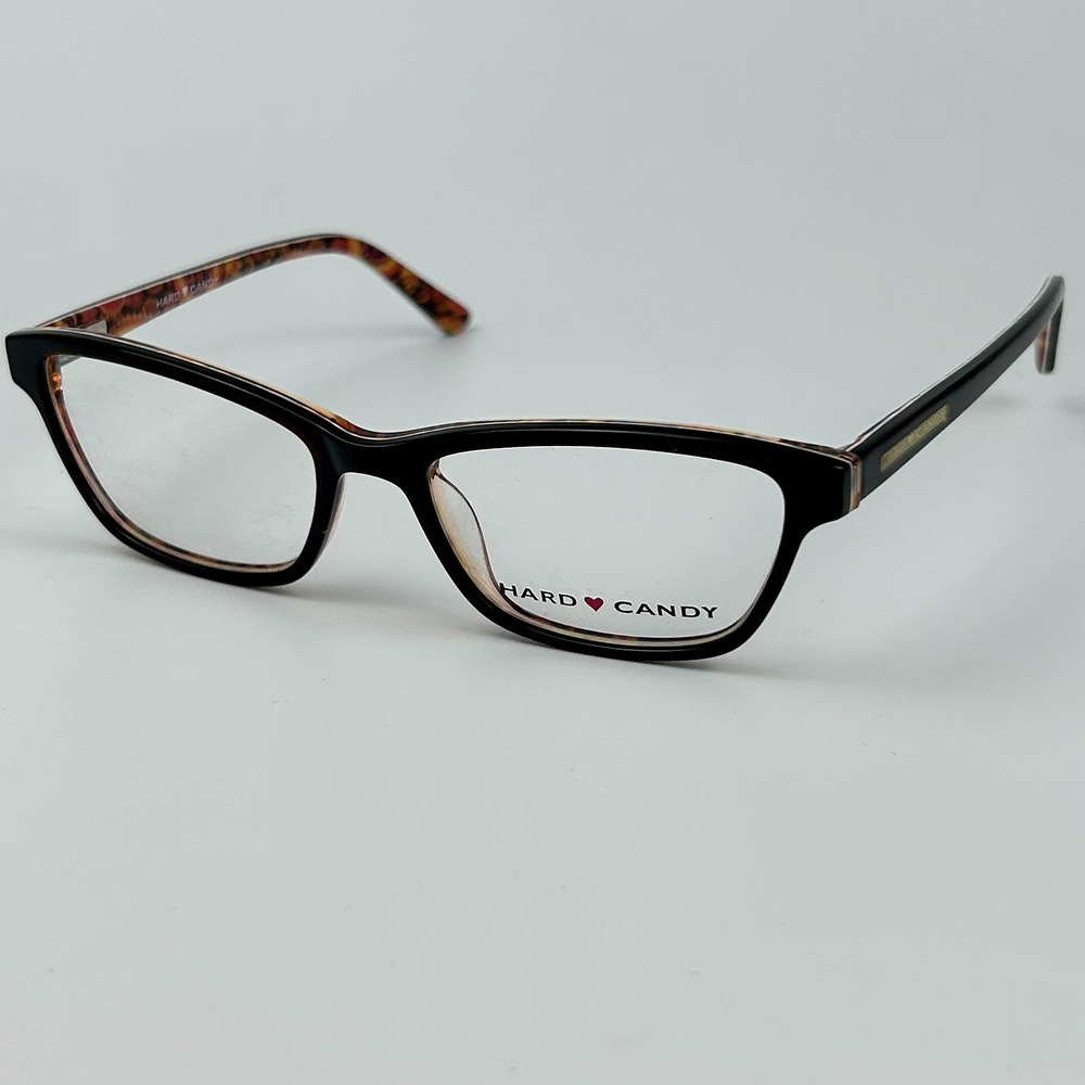 Hard Candy HC32 Unisex Eyeglasses Frame Brown & Black Full Rim 52-17-140 mm